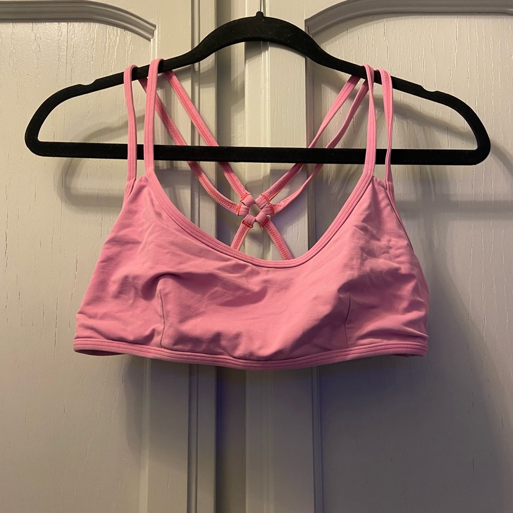 Lululemon Athletica Pink Strappy Sports Bra